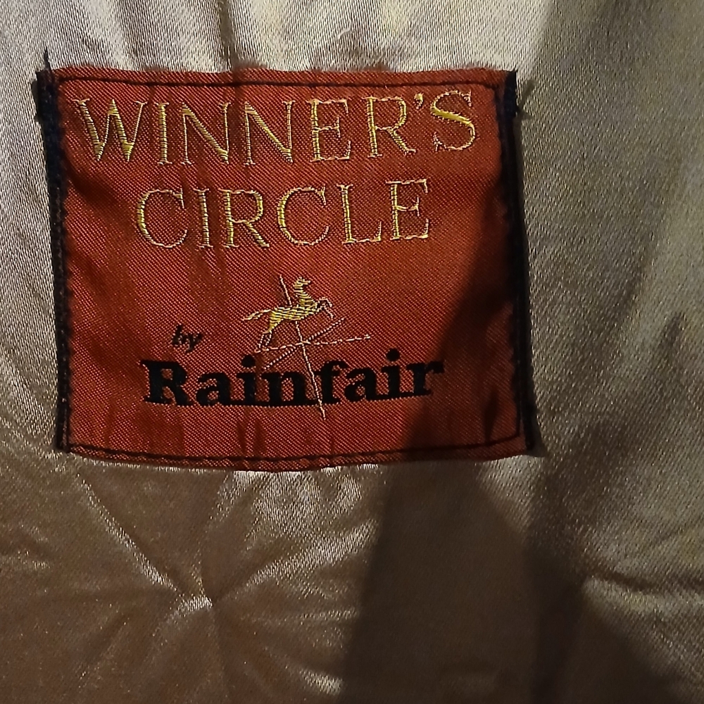 Winner's Circle by Rainfair Vintage Trench Coat - Picture 5 of 7